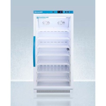 SUMMIT APPLIANCE. Accucold Pharma-Vac Performance Series Upright Vaccine Refrigerator, 8 Cu.Ft., Glass Door ARG8PV